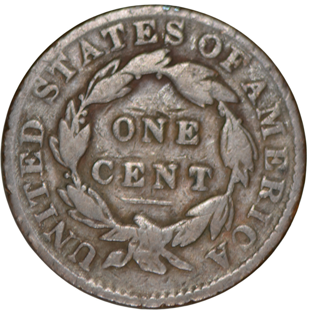 1832 Coronet Head Large Cent - Medium Letters ~ VG Details