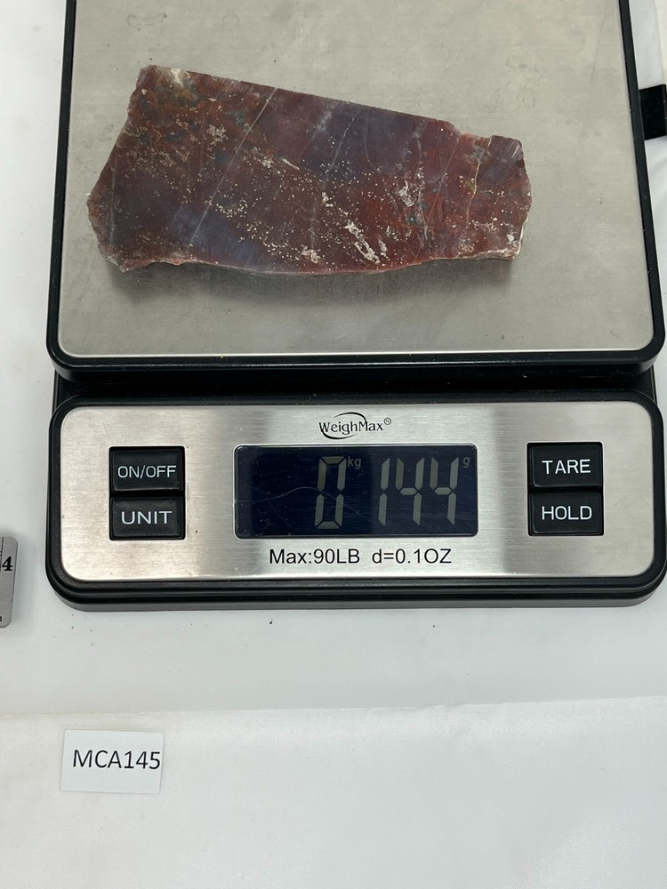 Mexican Cathedral Raspberry Agate Slab Cabbing Lapidary Combo Ship Avail