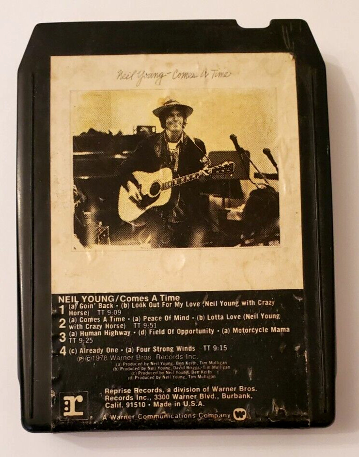 Neil Young - Comes A Time 1978 Warner Bros Records / 8 Track Tape-NOT TESTED!