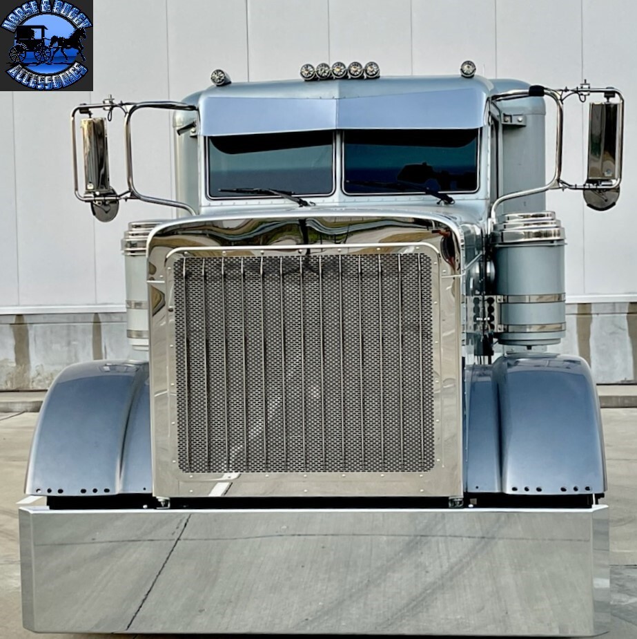 ROLLIN LOW PETERBILT 11'' X 7.5'' FLAT BOTTOM VISOR V. TOP 386,389,379,388 #1034