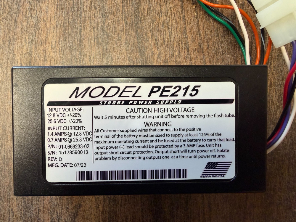 Whelen PE215 Premption Strobe Power Supply