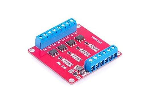 4-Channel Solid State Relay Module High Low Level Trigger 3A Optocoupler