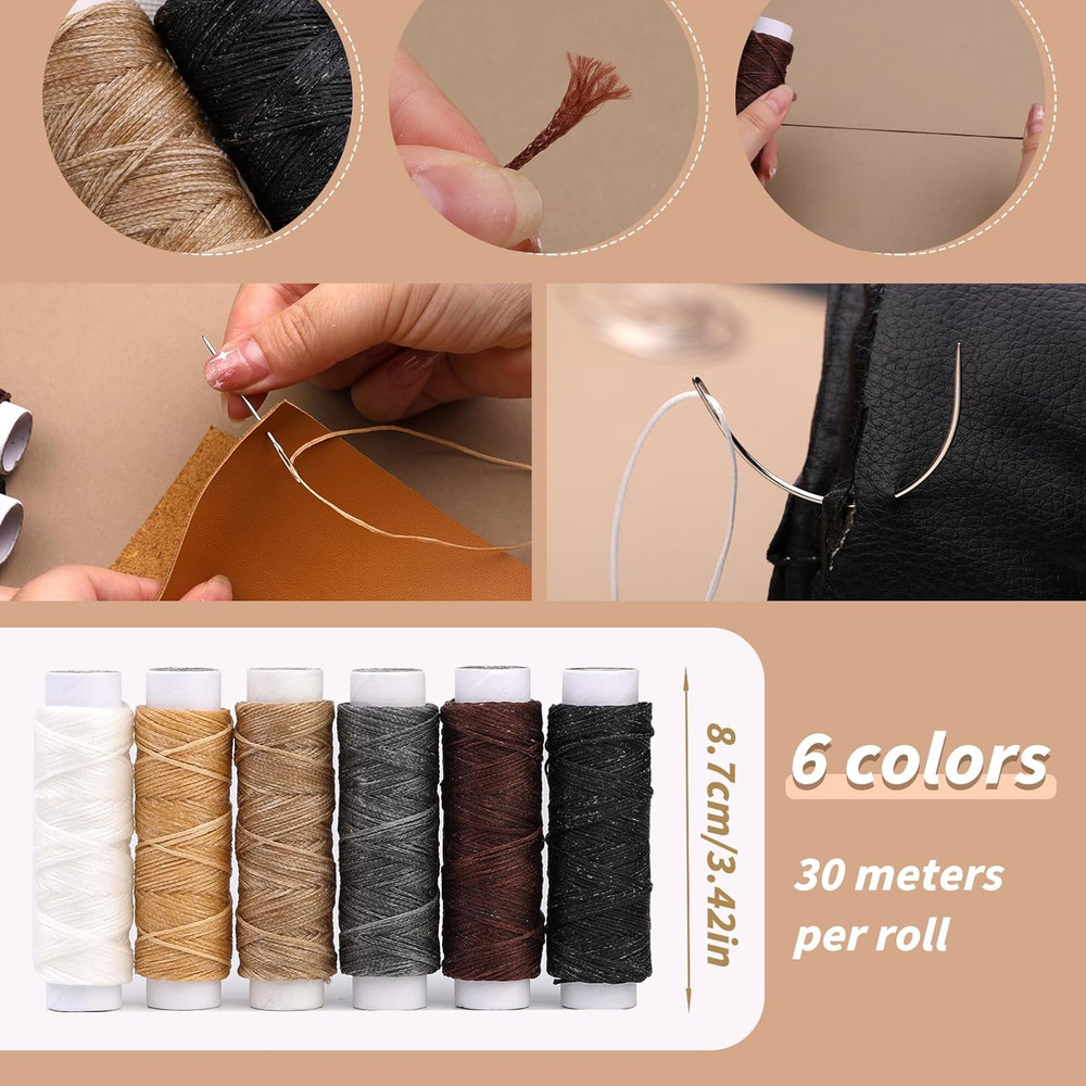 49 Pcs Book Binding Kits for Beginners Hand Bookbinding Tools Bookbinding Suppli