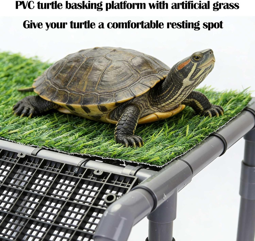 Extra Large Standing Turtle Basking Platform, 13" Width Resting Area, DIY Baskin