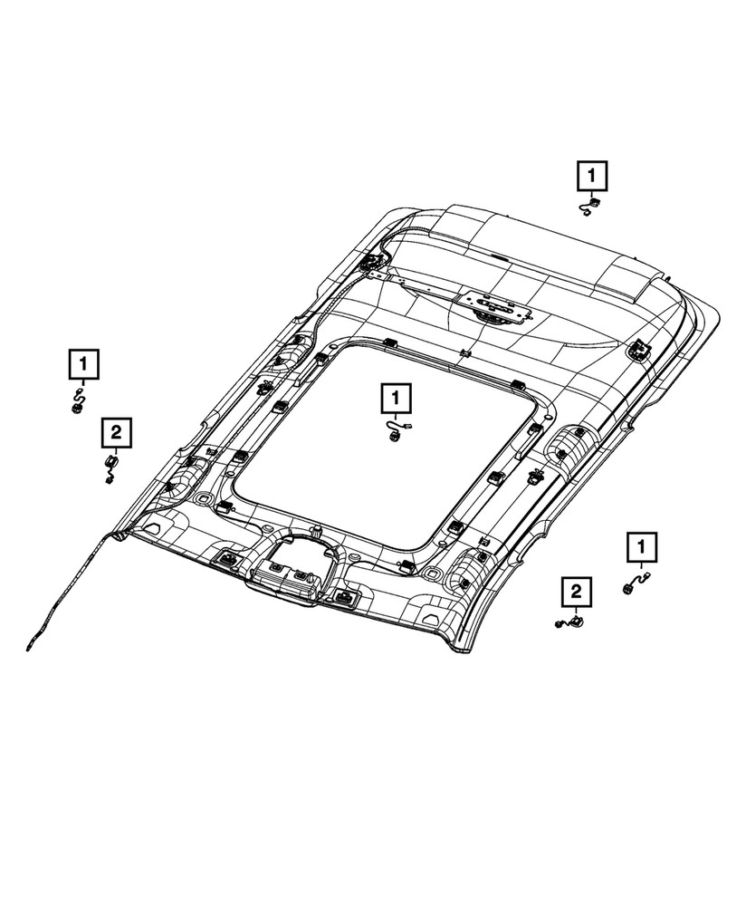 Genuine Mopar Audio Microphone 6UA07WT3AA