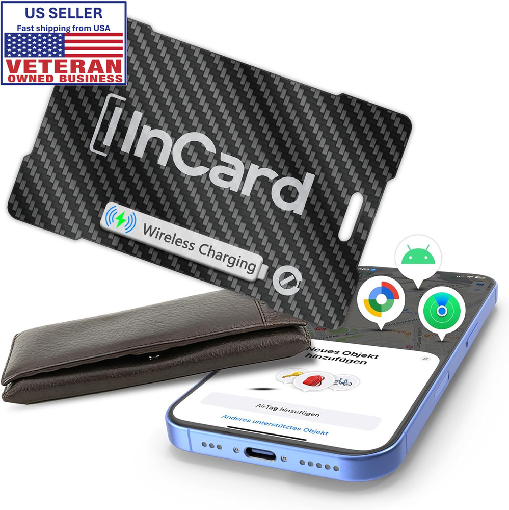 Air Tag Wallet Tracker, Ultra-Thin  (Both Ios and Android) - Wireless Charging