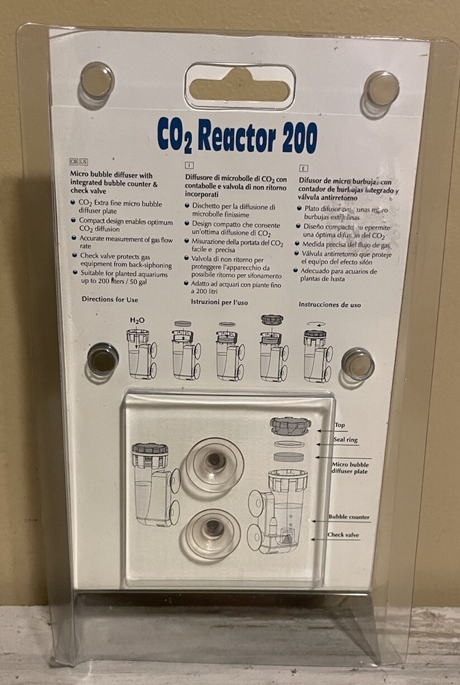 Red Sea CO2 Reactor 200 Micro Bubble Diffuser W/ Integrated Counter &Check Valve