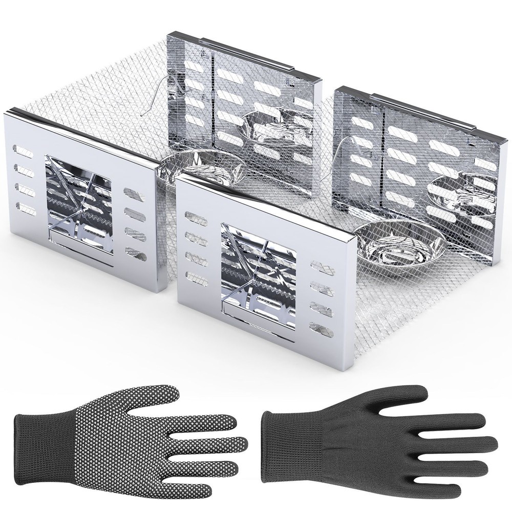2PACK Humane Rat Trap Catch & Release Live Mouse Cage Yard Animals Mouse Traps