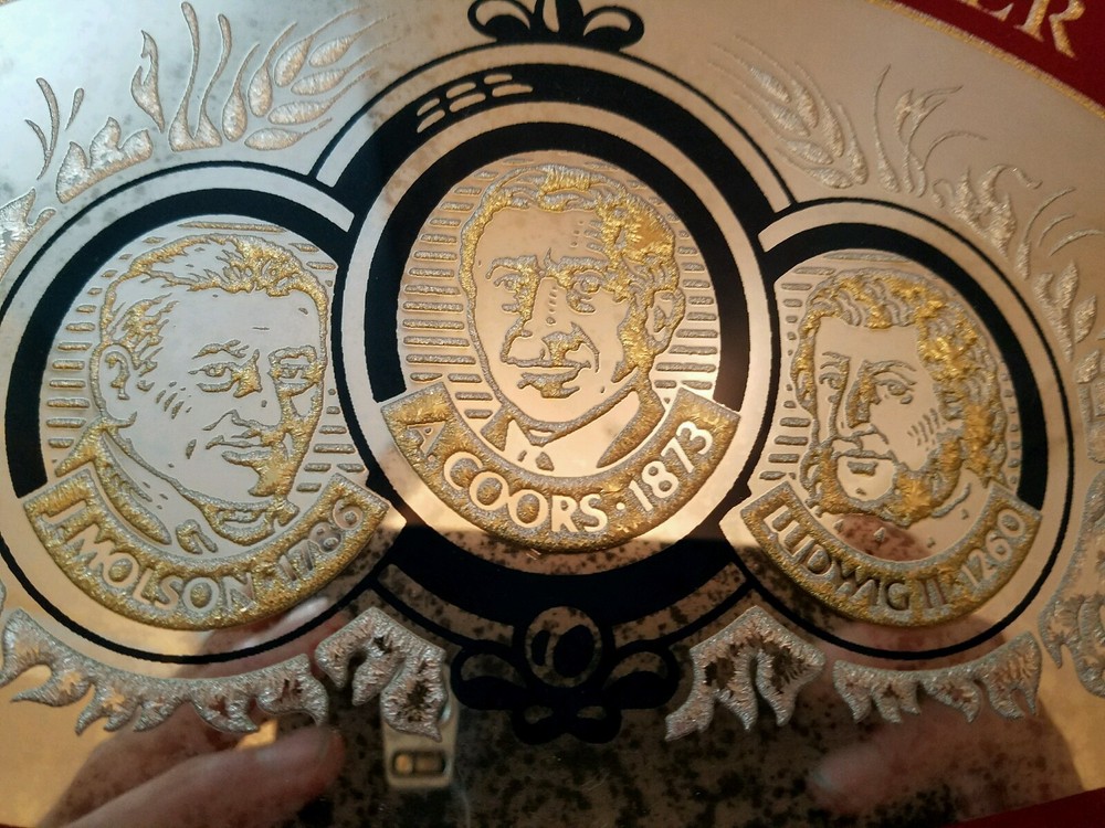 1985 Masters beer mirror
