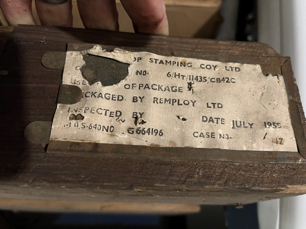 DROPSTAMCO - 5/16 + 3/8 Combination Spanner - Ex-MOD,Dated 1955 - Unissued ‘NOS’