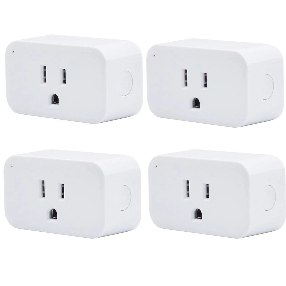 THIRDREALITY Smart Plug 4 Pack, 15A Outlet with Timer Function, White