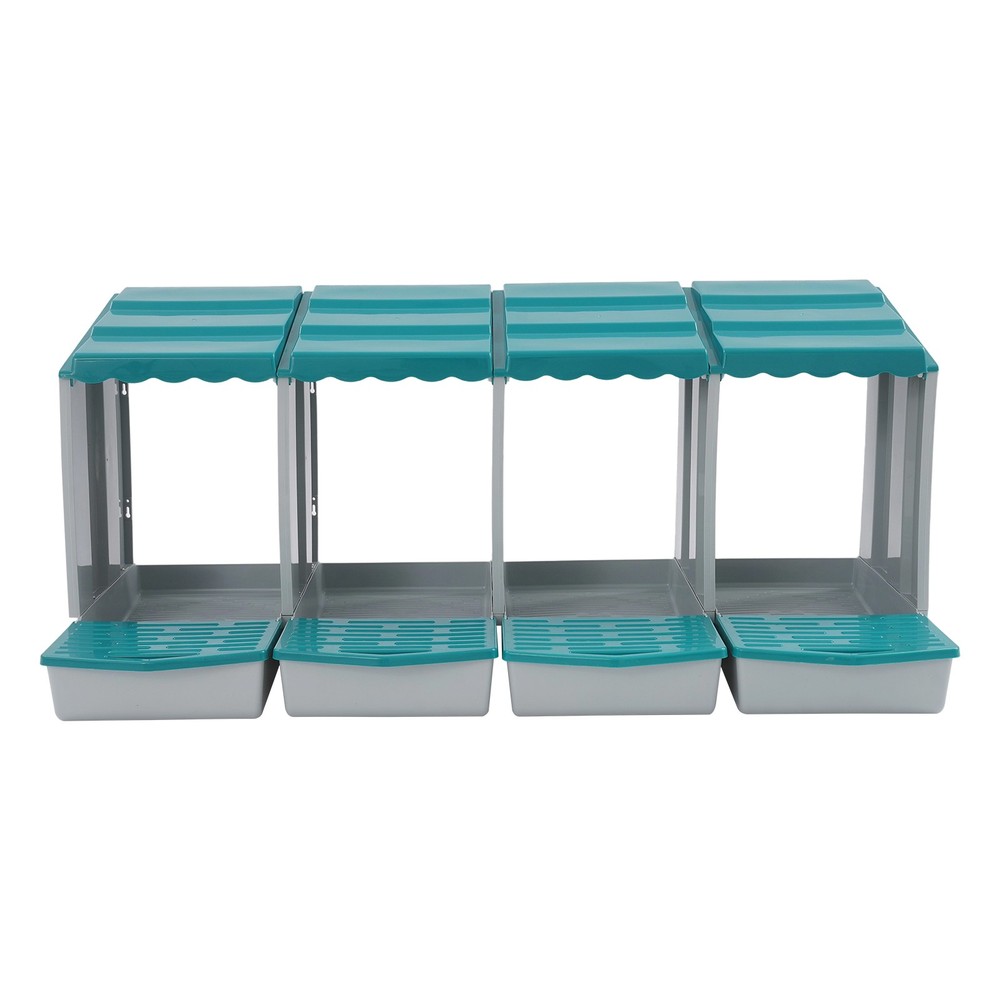 4-Compartment Chicken Nesting Box, Chicken Laying Box with Egg Collection