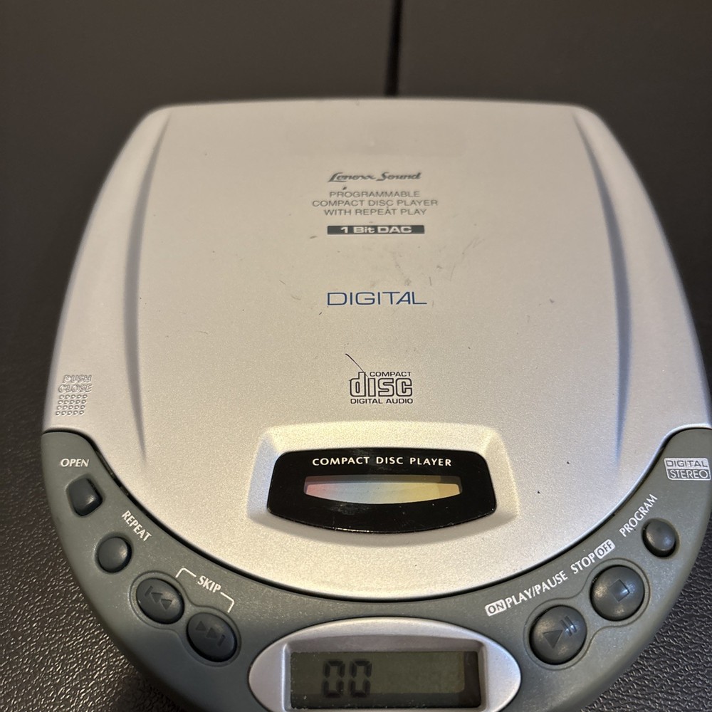 Lenoxx Sound CD-50 Portable CD Player Programmable With Repeat Power Tested