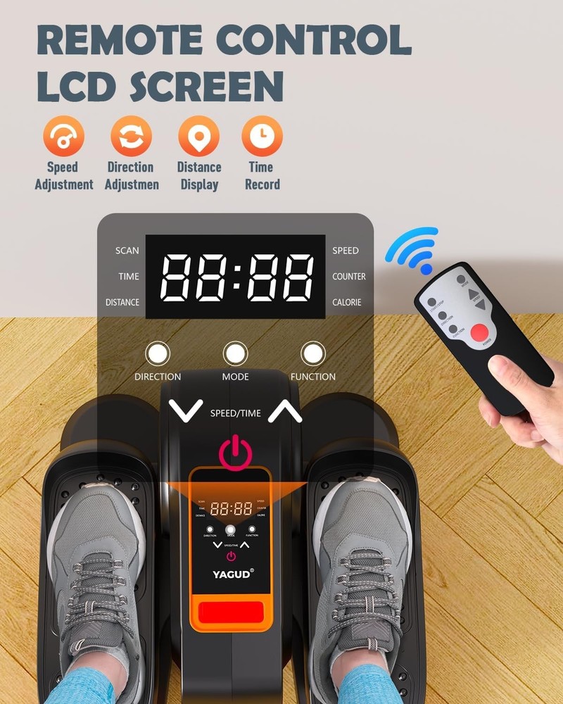 Under Desk Machine Electric Elliptical Leg Exerciser Senior 13 Adjustable Speeds