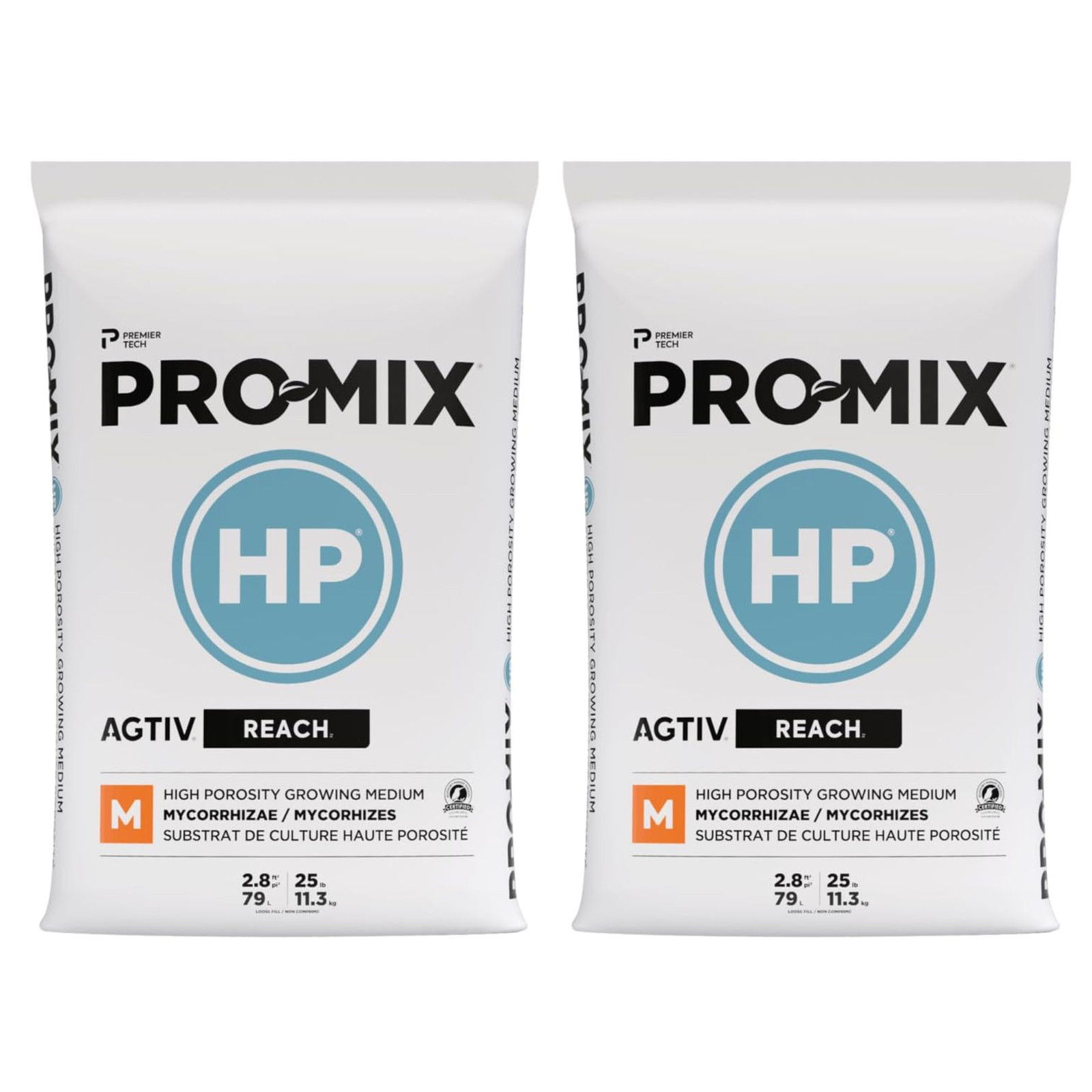 PREMIER HORTICULTURE PRO-MIX HP Mycorrhizae High Porosity Mix, 2.8CF (2 Pack)