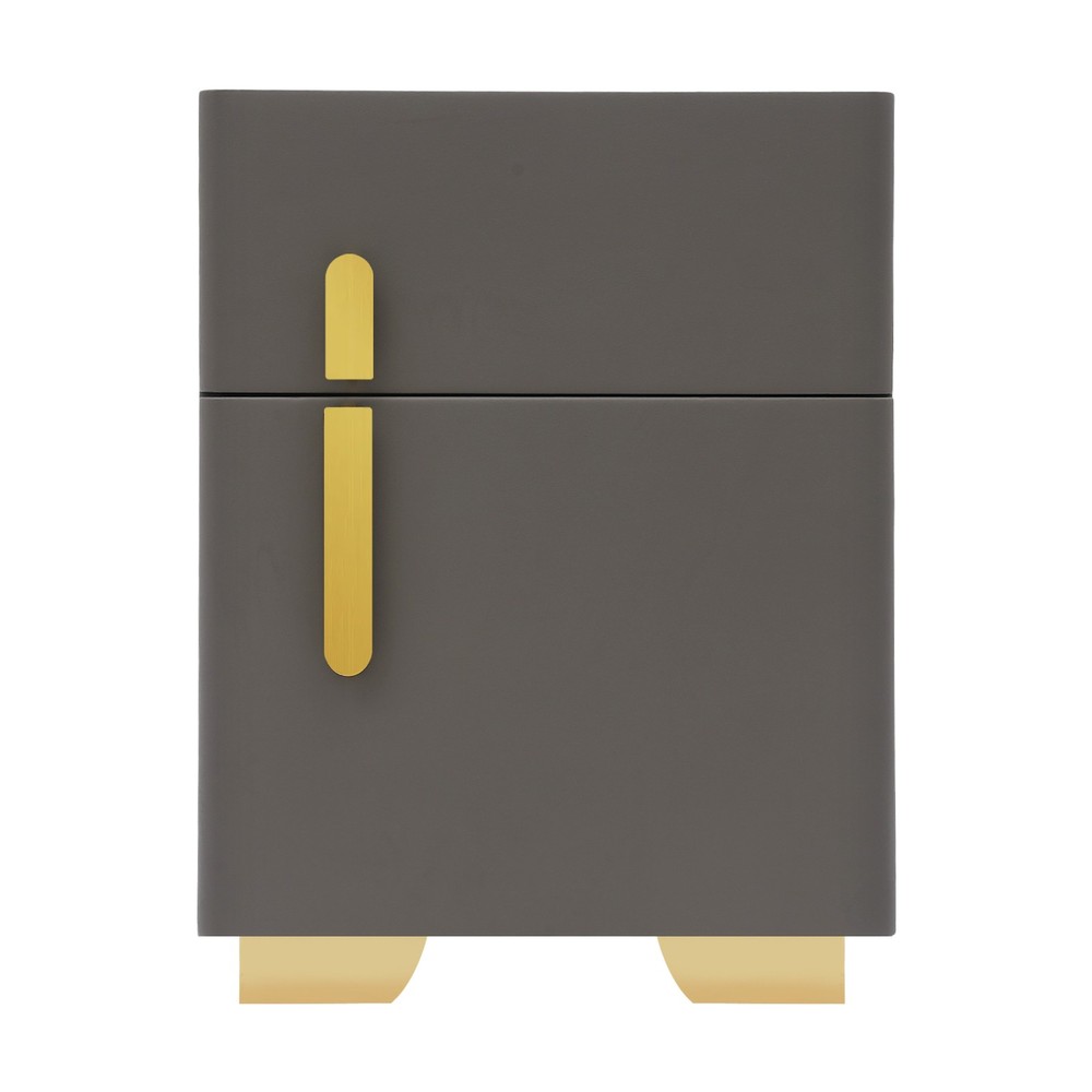 Phone Charging Bedside Cabinet Bluetooth Speaker Smart Bedside Table with Safe