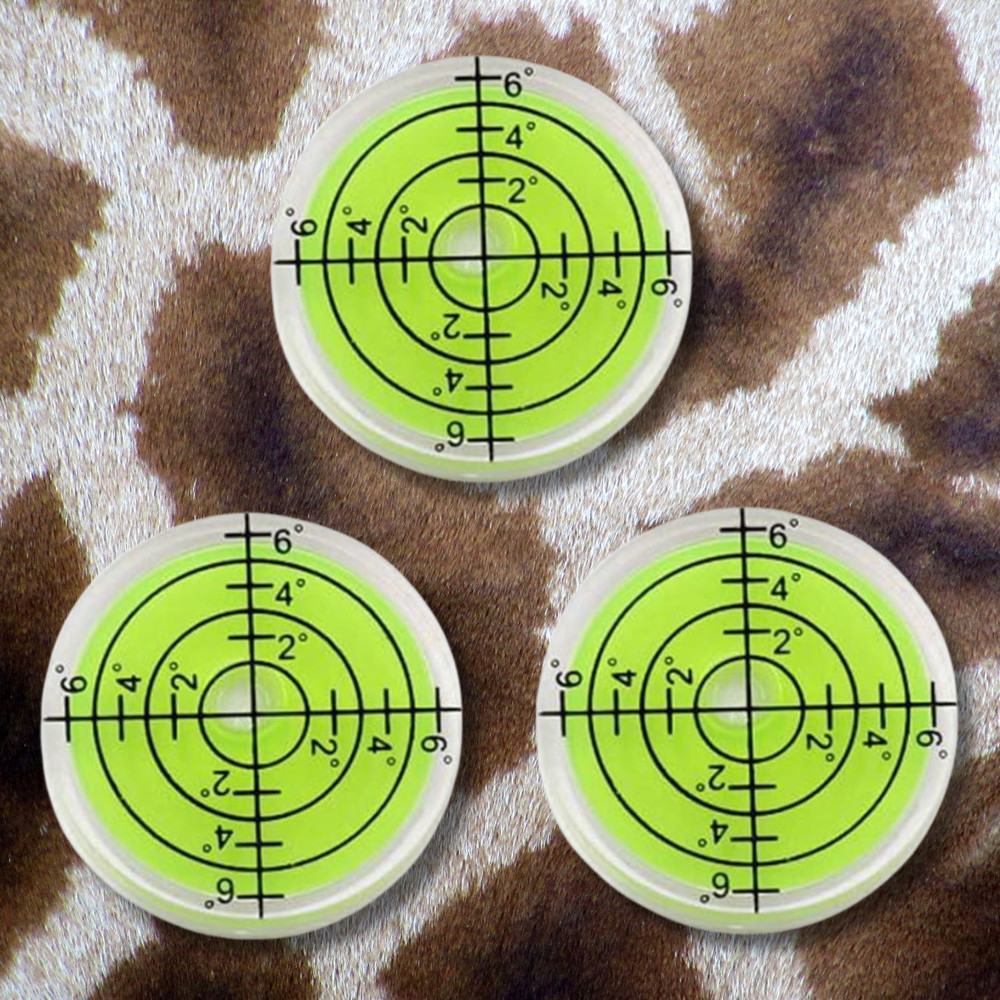 3Pcs Round Bubble Level High Mini Levels 32mm Horizontal