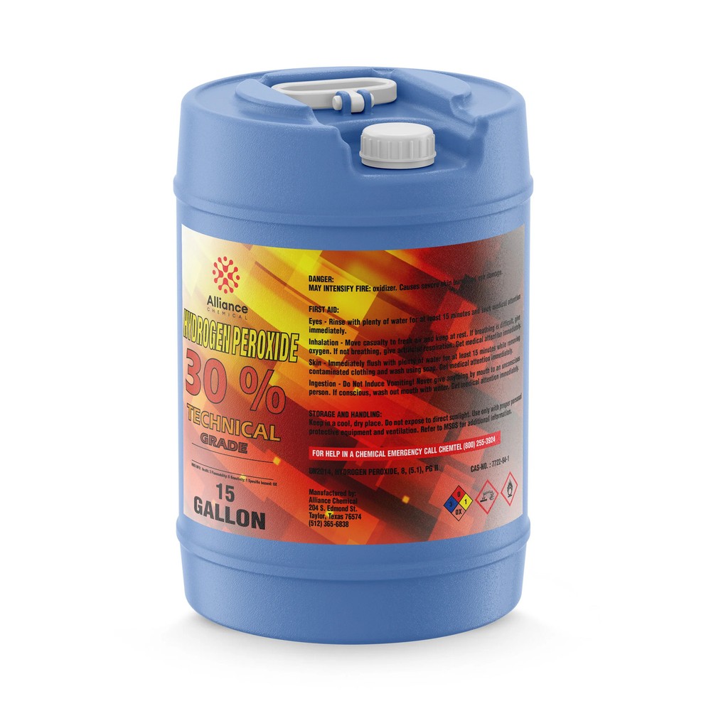 Hydrogen Peroxide 30% Technical - 15 Gallon Drum
