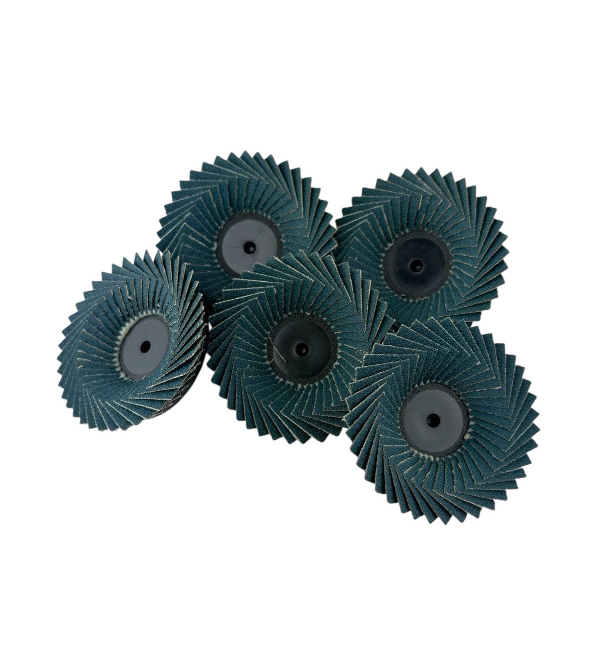 (5) KIMBALL MIDWEST #87453 2” 120-Grit Mini Flap Discs (Made In England)