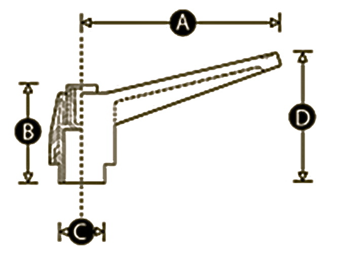 Clamping Handle M8 Brass insert ratchet button Router Saw Drill
