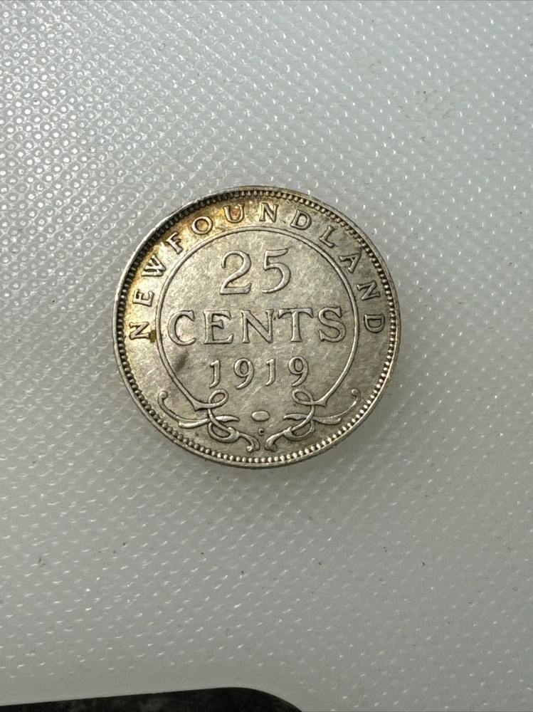 1919 Newfoundland 25 Cent PG