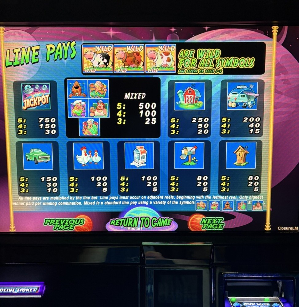 WMS BB2 SLOT MACHINE SOFTWARE GAME CARD ONLY INVADERS FROM PLANET MOOLAH TESTED
