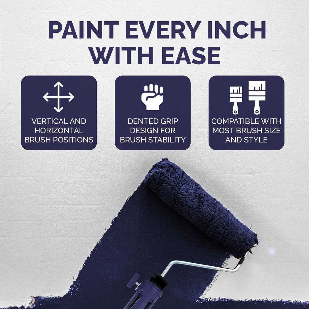Foxtrot Multi-Angle Paint Brush Extender - Extension Pole 3 inches, Blue
