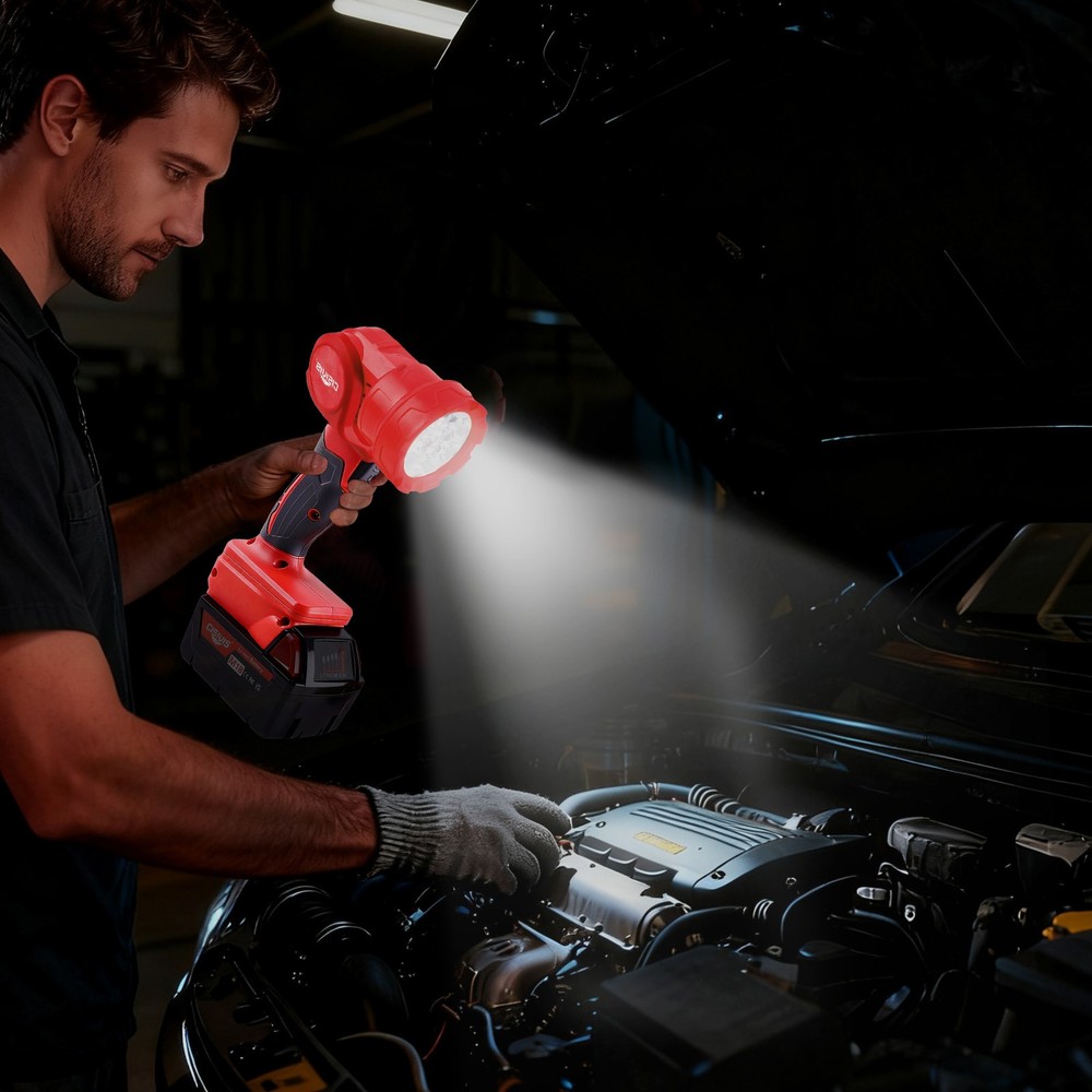 2PACK For Milwaukee M18 Battery Cordless LED Pivoting Work Light Flashlight TOOL