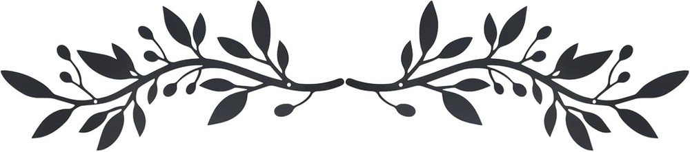 2 Pieces Metal Vine Olive Branch Leaf Wall Decor,Tree Leaf Wall Decor