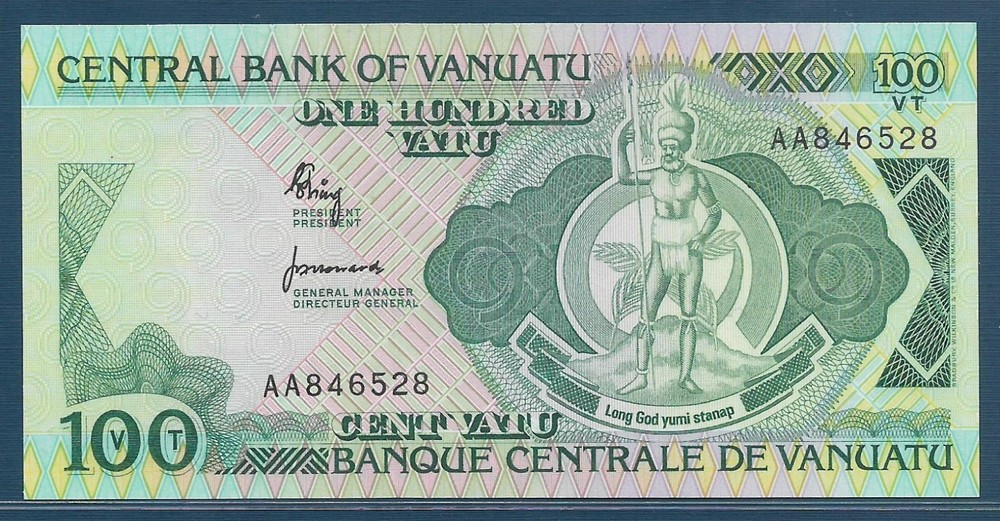 Vanuatu 100 Vatu, 1982, P 1, UNC