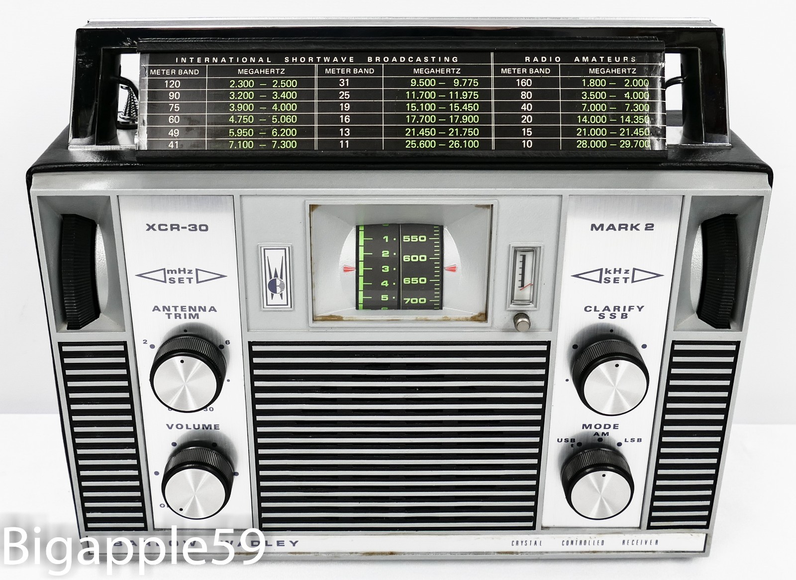 Barlow Wadley XCR-30 Mark II Radio Receiver w/ Documents **WONDERFUL SENSITIVITY