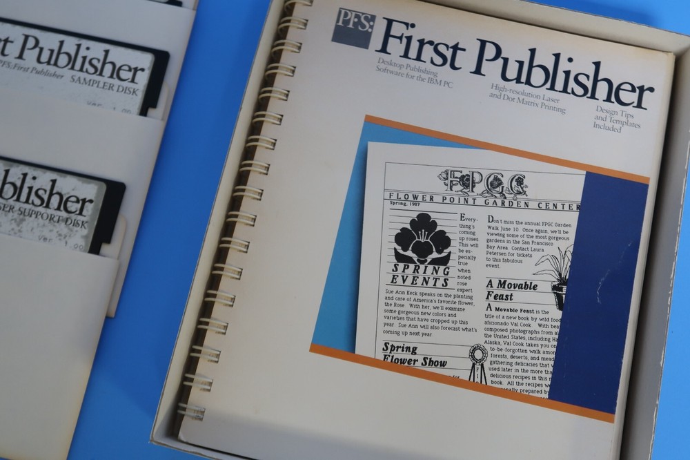 First Publish IBM Desktop Publishing Computer Program Software 5.25" Floppy Disc