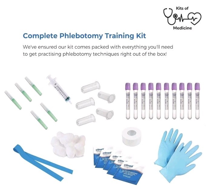 🩺 ⭐ IV Phlebotomy Practice Kit Training Arm Venipuncture IV Stand Full Set