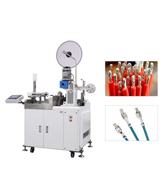 Automatic Machine for Cutting, Crimping, Twisting and Tinning Cable