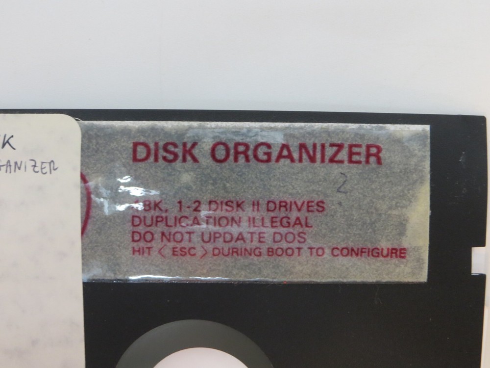 5.25" Floppy Disk DOS-PLUS / DISK ORGANIZER vintage computer software discs