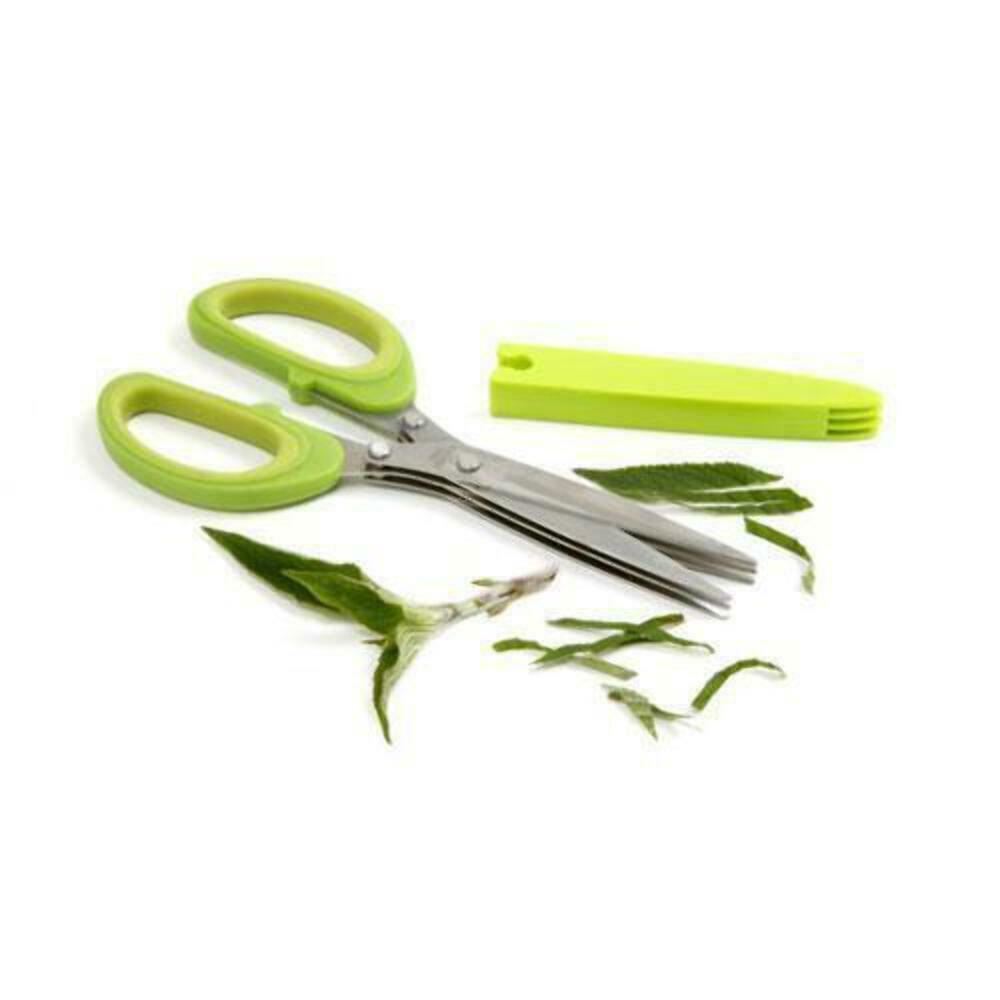 Triple Blade Herb Scissors with Blade Cleaner
