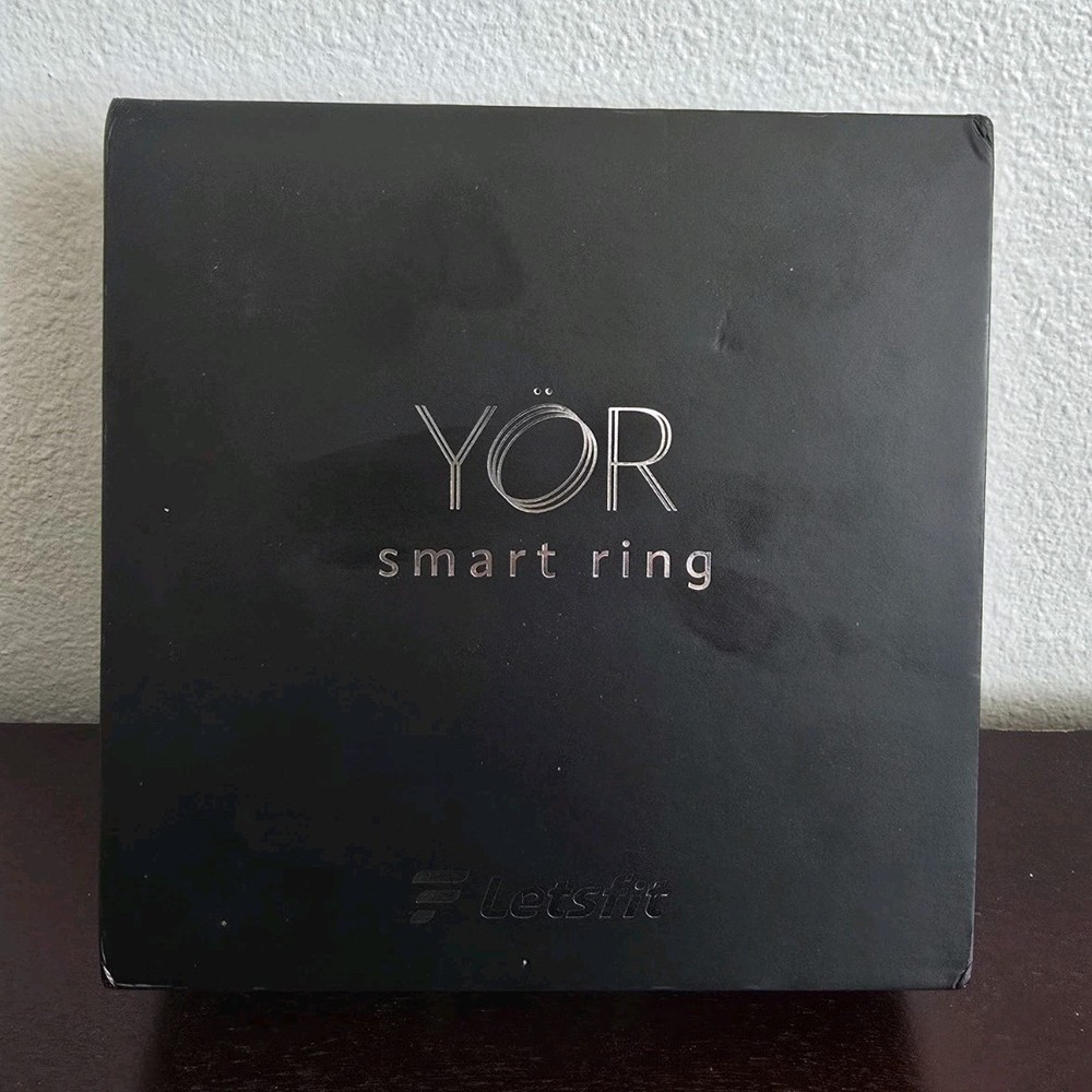 YOR LR11-10-SL Smart Ring Activity Tracker Silver Size 10