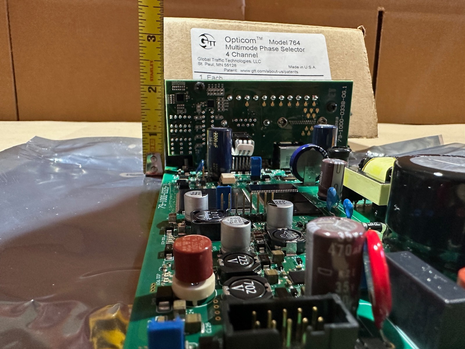 GTT Opticom IR 764 Multimode Phase Selector 4 Channel Board 76-1000-1054-0