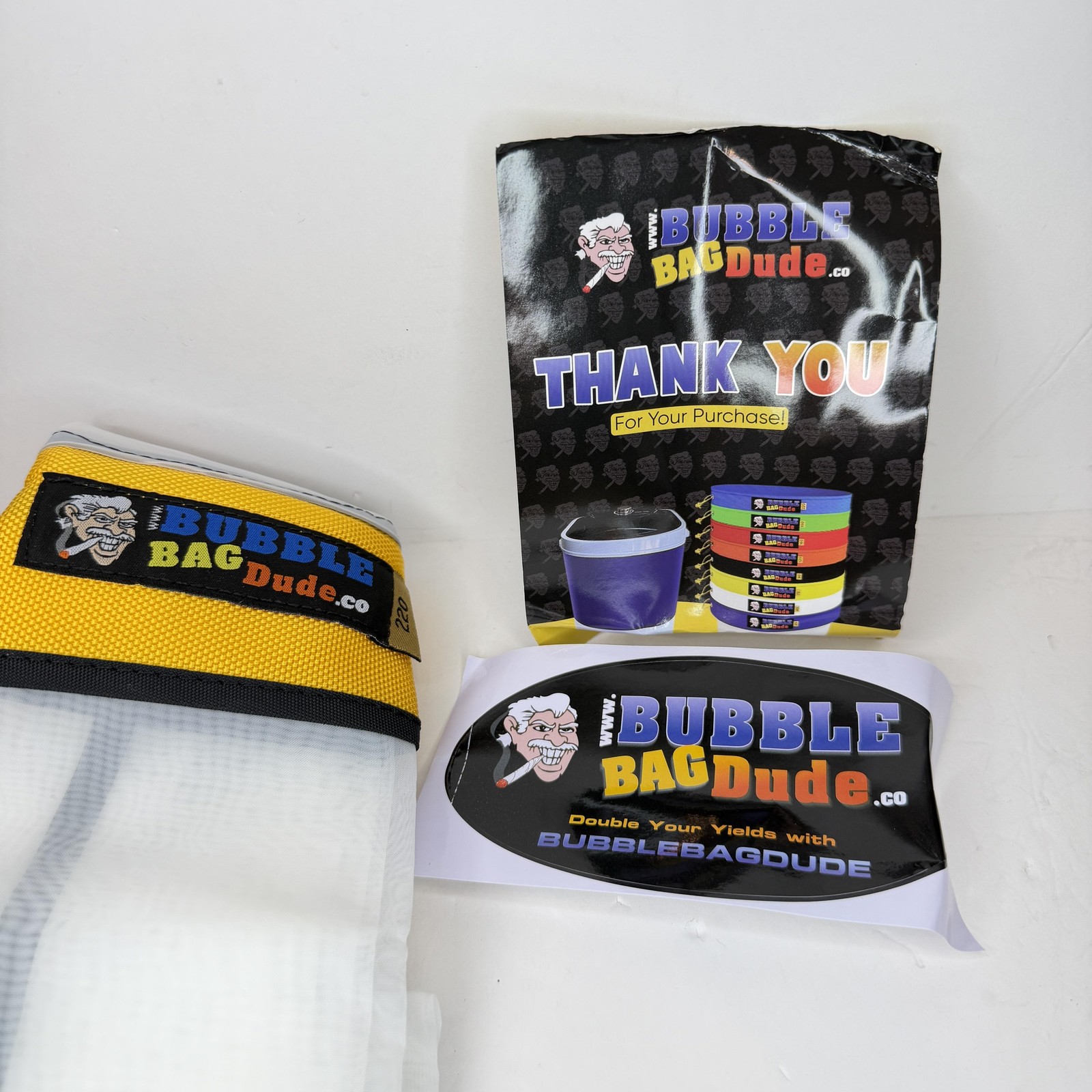 BubbleBagDude Bubble Bag 5 Gallon 220 Micron Zipper Extraction Bag Herbal Filter