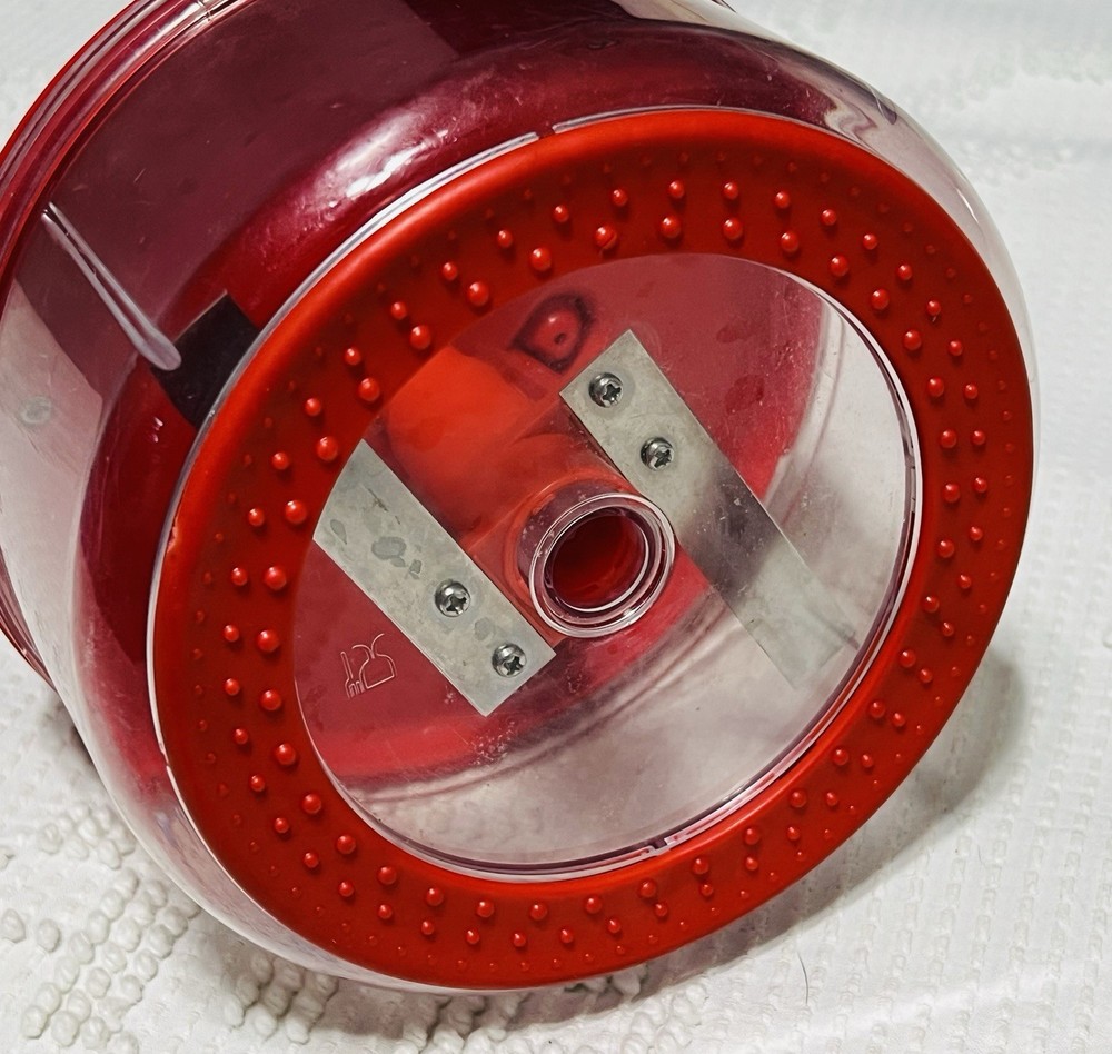 Tupperware Quickchef Red Food Processor Chopper Mixer Whisk 4 Cups *USED*