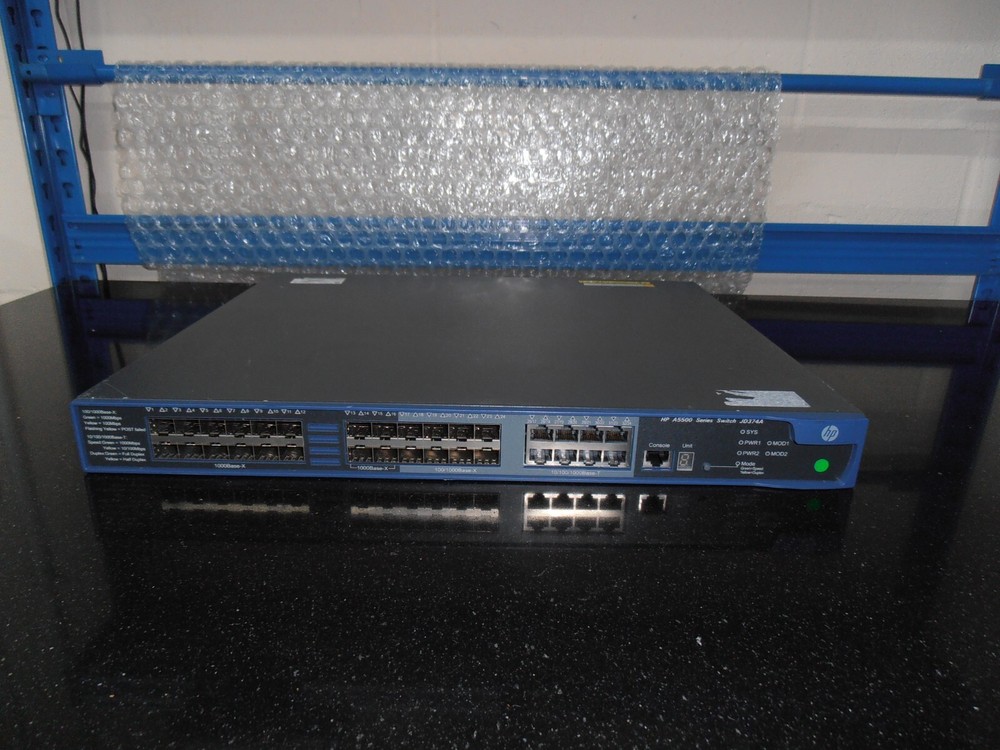 A5500-24G-SFP EI JD374A 24 Port SFP Switch + Stacking module.
