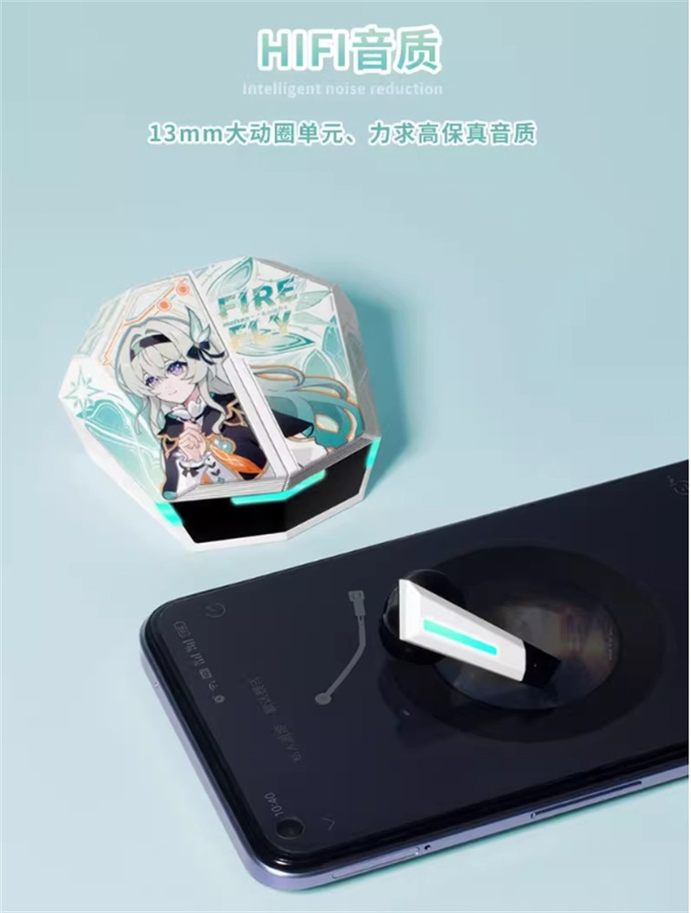 Honkai: Star Rail Firefly Theme Student Headset Wireless Bluetooth Collection