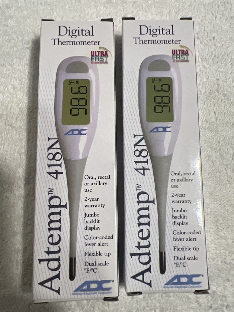 Digital Thermometer Termometro Digital Adtemp 418N Ultra Fast  New 2pc