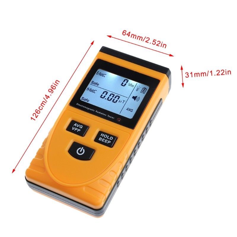 LCD Digital Electromagnetic Radiation Detector EMF Meter Dosimeter Tester Tool