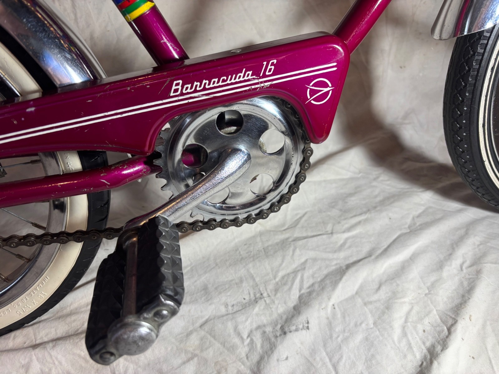 Rare Vintage 1960’s Barracuda 16 Muscle Bike. 16” Stingray Midget Style Original