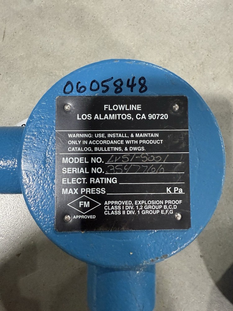 Flowline LV51-S001 FloatTek High-Temp Explosion Proof Vertical Transmitter *NOS*