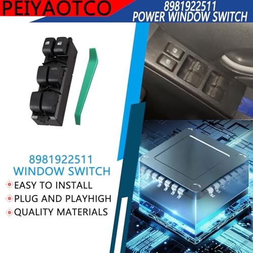 8981922511 Master Power Window Switch Compatible with 2012-2019 Isuzu D-Max