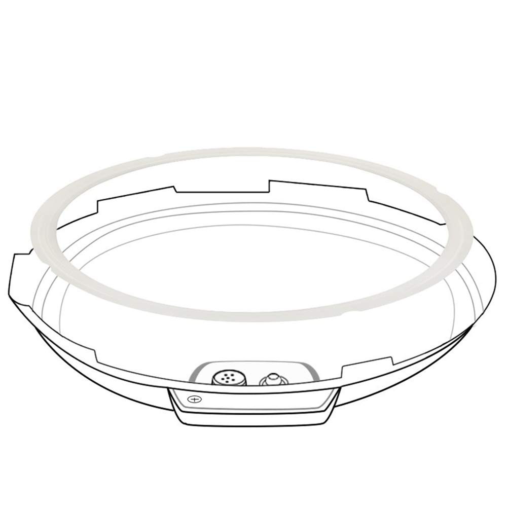 Original Sealing Ring for 10 Qt Power Pressure Cooker - Replacement Silver