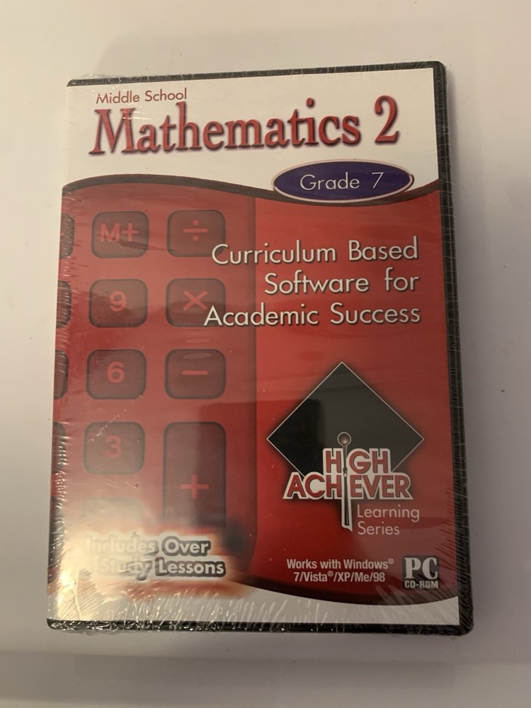 High Achiever Middle School Mathematics 2 (Grade 7) CD-ROM -NEW