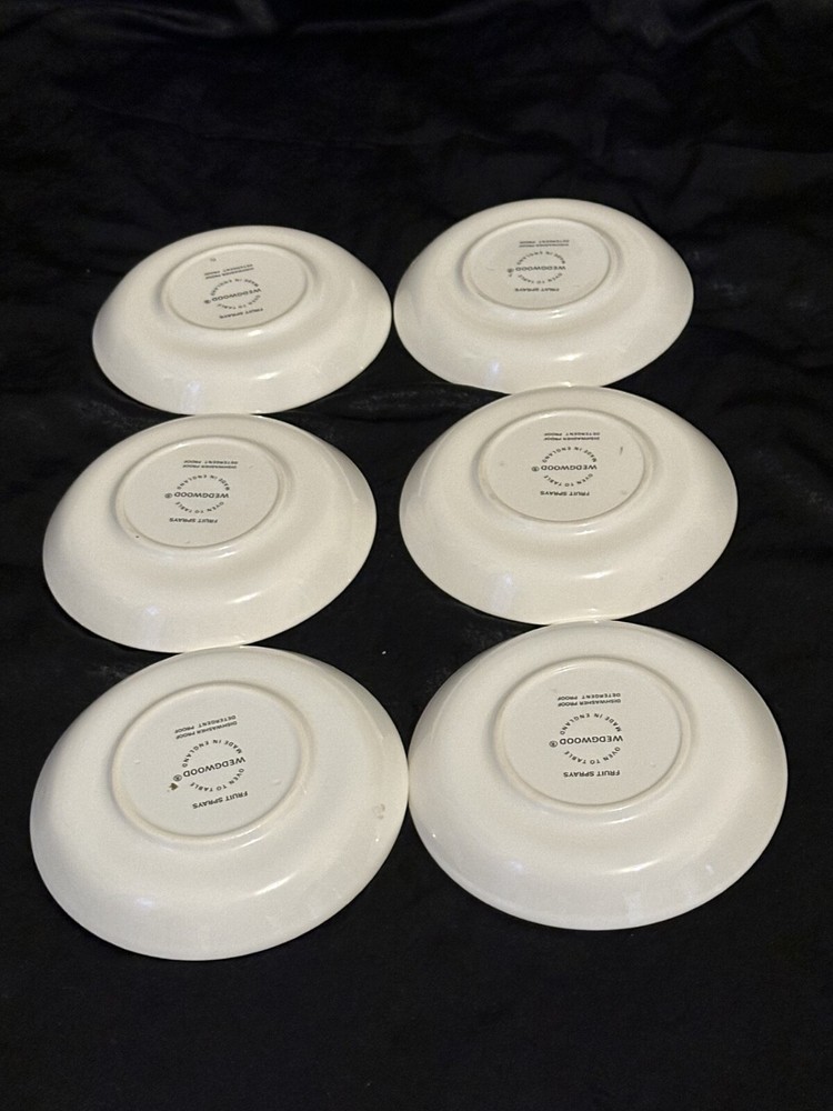 Fruit Sprays sterling (coup shape) pattern by Wedgewood. Setting for 6